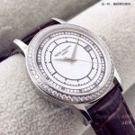 Copy Patek Philippe Calatrava SS Diamond bezel Watches - Swiss Quartz